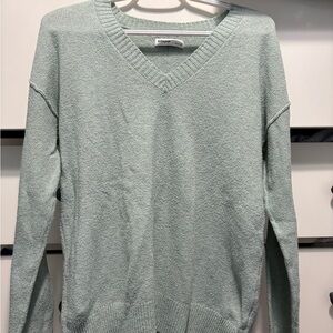 Williams Sonoma Light Green Crew Neck Sweater